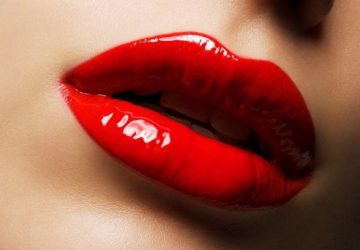 Red big lips