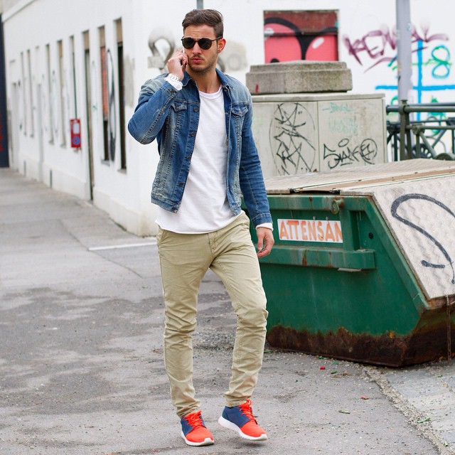 Guide for men on how to style denim jacket