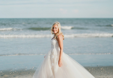 Featured beach wedding bride attire