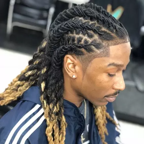 Braided dread hairstyles for men