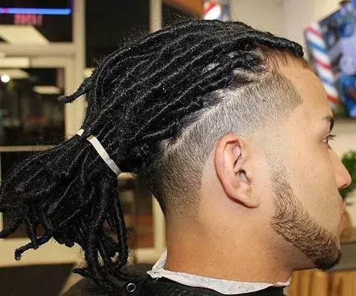 Pony tail dread hairstyles for men