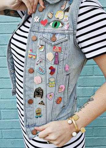 How to Style Enamel Pins on Denim Jackets