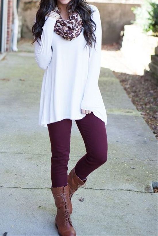 Style Leggings with Flowy Top