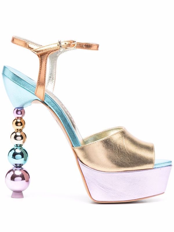 Embellished platform heels for women