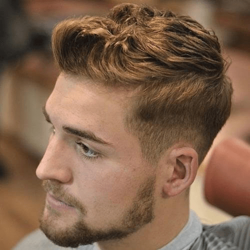 Hairstyles For Men With Wavy Hair- Modern Wavy Quiff