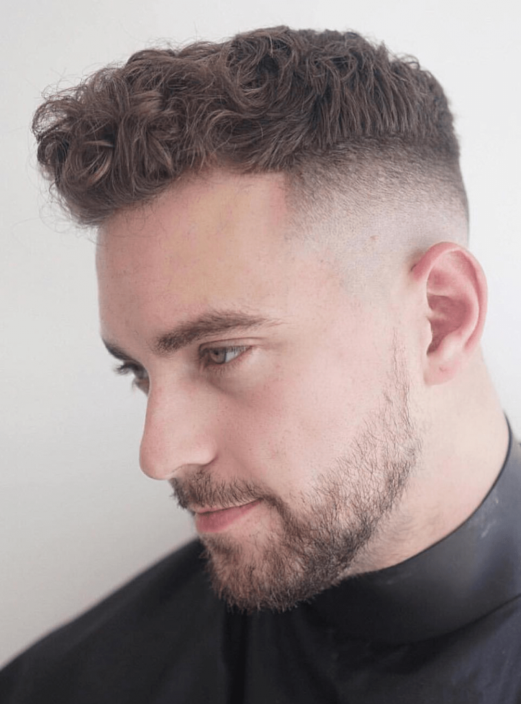 Hairstyles For Men With Wavy Hair - Tapered Sides