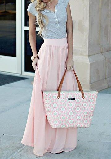 Long Skirts with T-shirts
