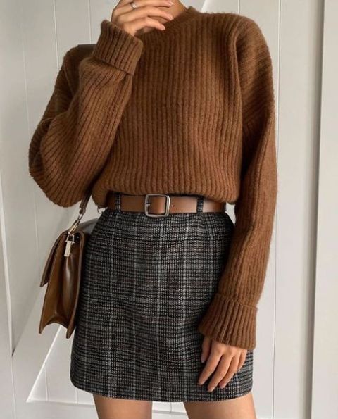 Tweed Mini Skirt - how to style a mini skirt