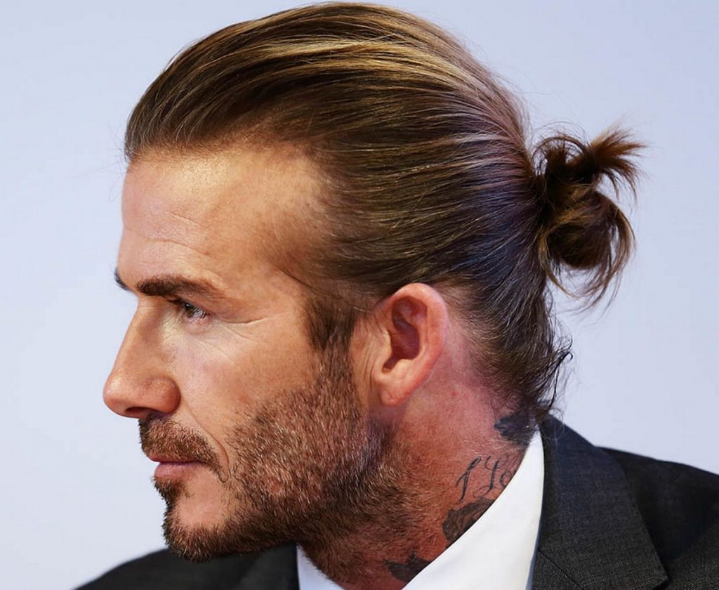 Man Bun - David Beckham Hairstyle