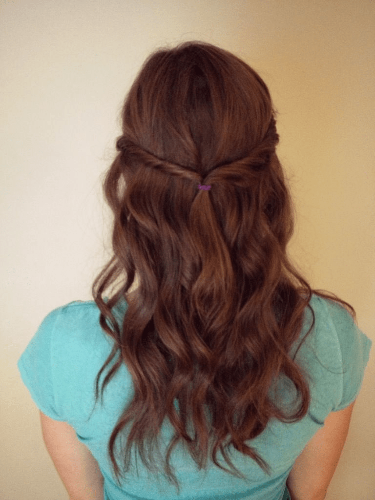 Haircuts for teenage girls - twisted pull back