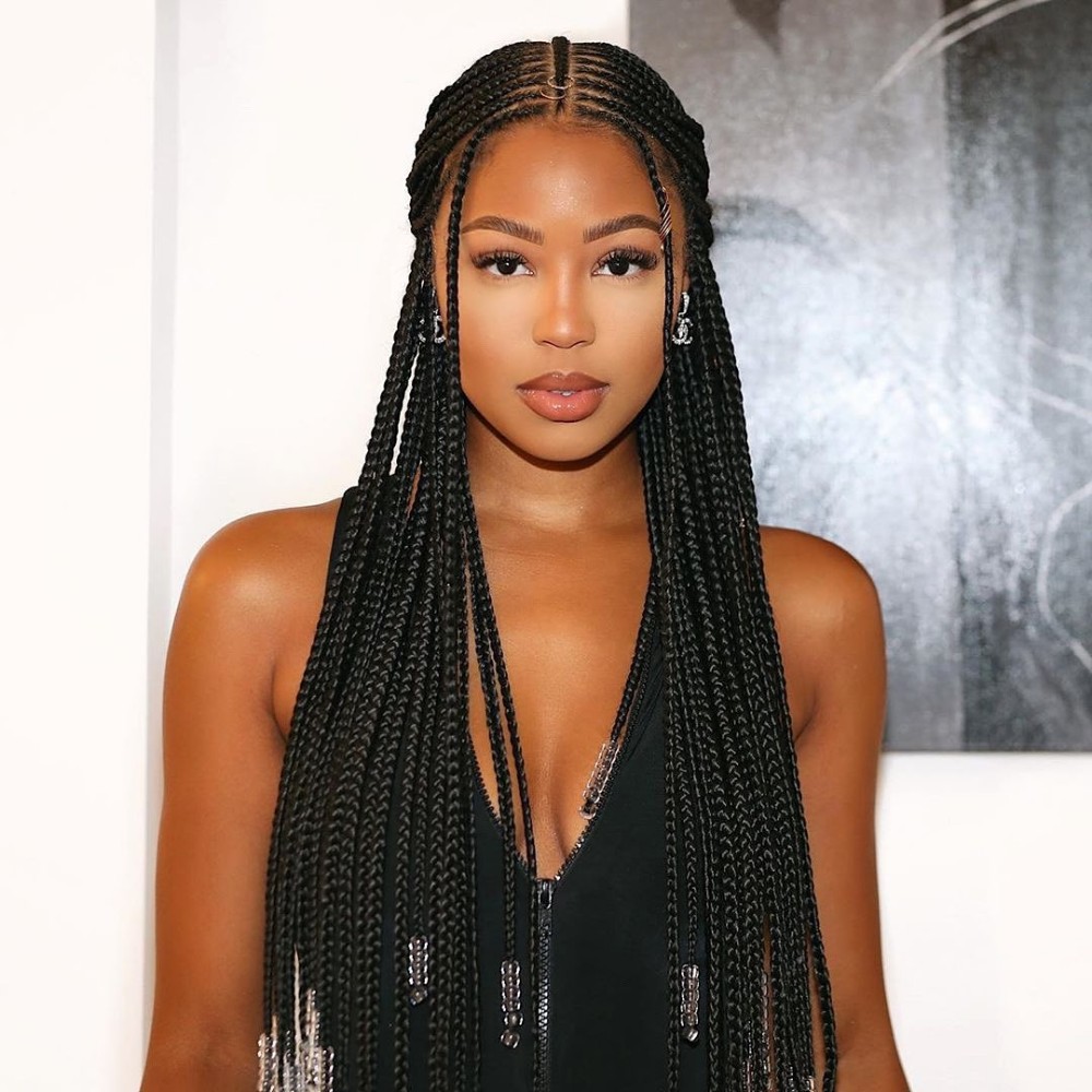 Natural Hairstyles For Black Women - Box Braids
