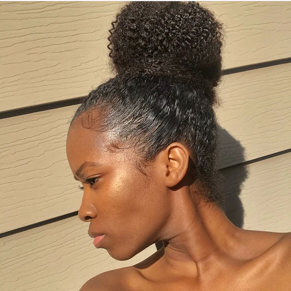 High Bun - Natural Hairstyles For Black Women 