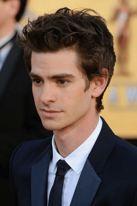 celebrity hairstyles - Andrew Garfield’s Messy But Domesticated Hairstyle