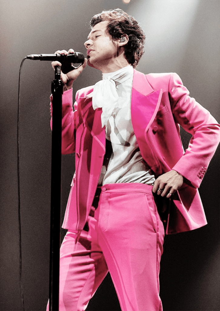 harry styles pink outfits