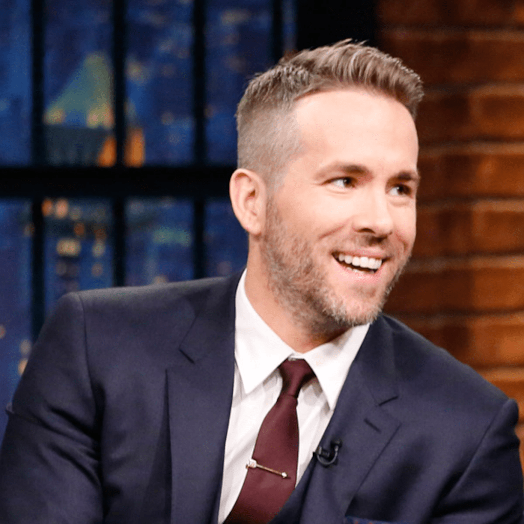 Ryan Reynolds Buzzcut and Side Part