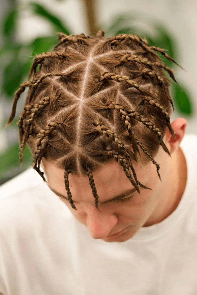 Box braid hairstyles for men

