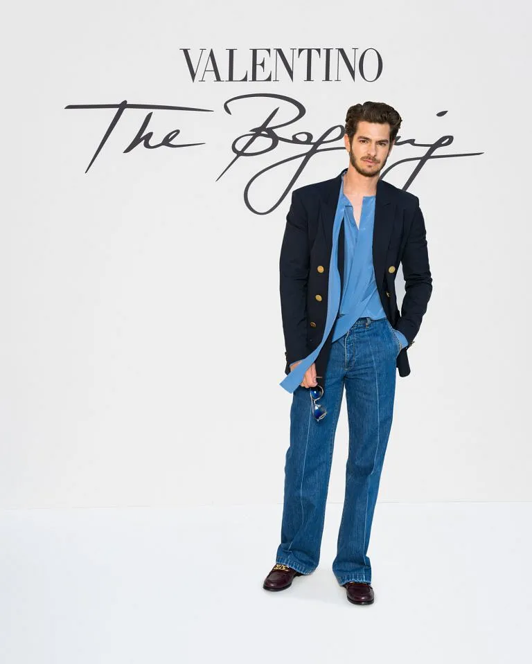 Andrew Garfield At Valentino Fall Haute Couture