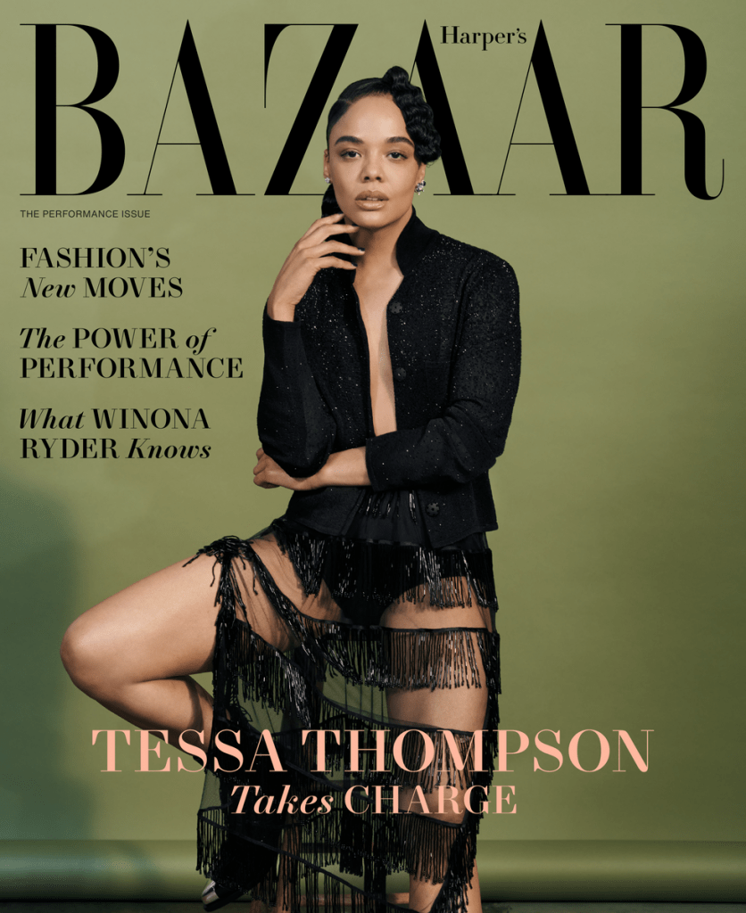 Tessa Thompson On Harper's Bazaar