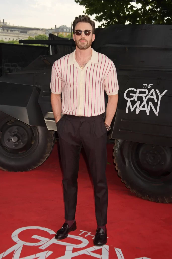 Chris Evans at The Gray Man London Premiere
