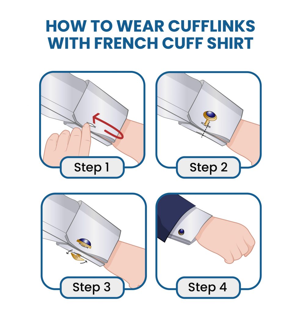 how to wear cufflinks 