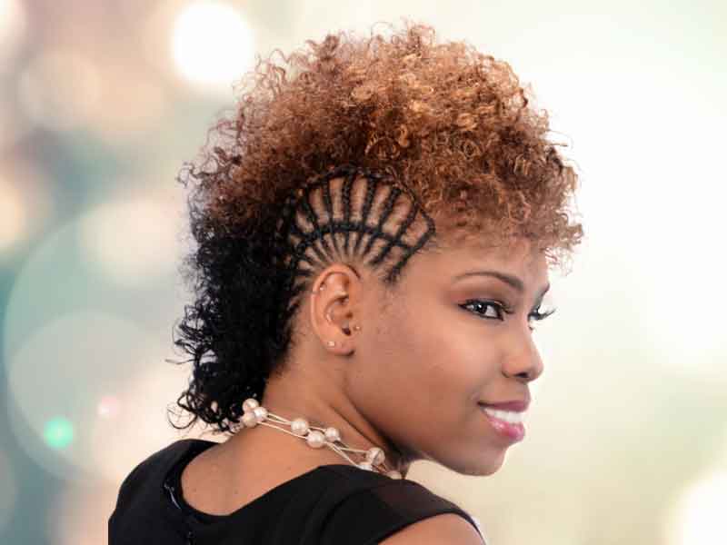 Curly Mohawk Braid Hairstyles For Black Women